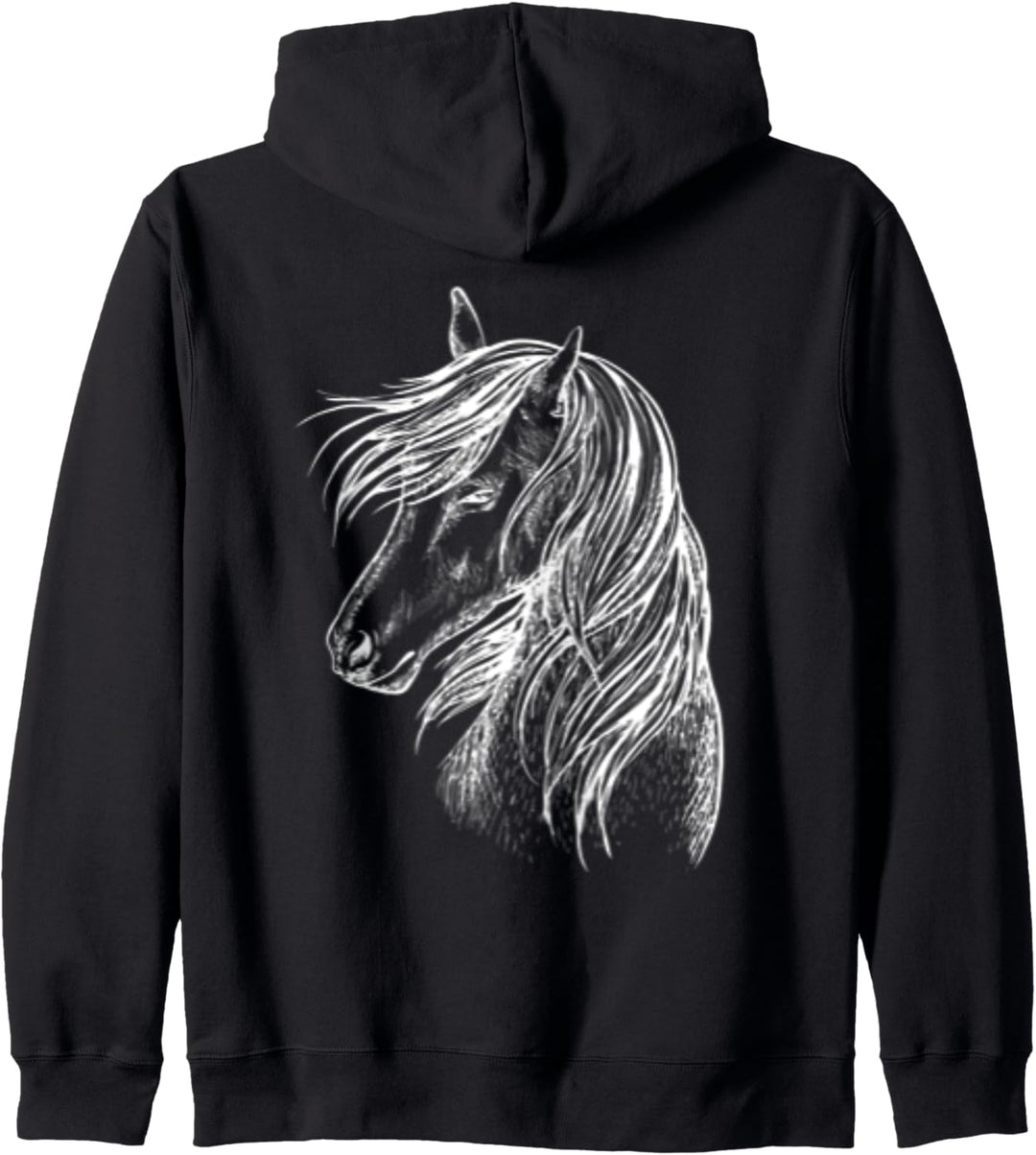 Reiten löst die meisten Probleme Mädchen reiten Pferde Kapuzenjacke