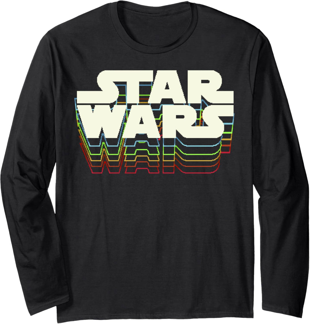 Star Wars Retro Gradient Logo Langarmshirt