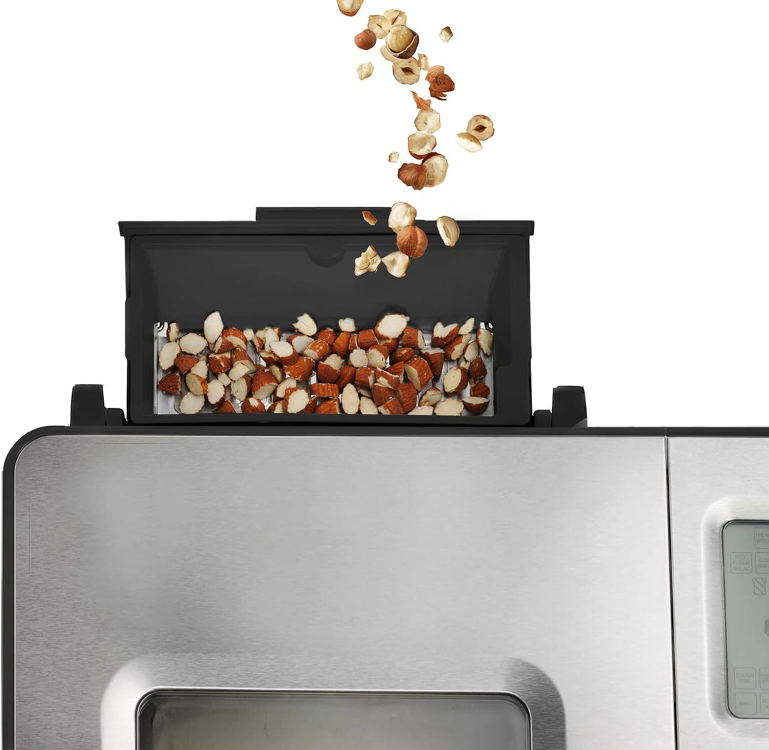 Trisa Le Bistro Brotbackautomat Edelstahl mit automatischem Zutatenspender, 25 Programme (inkl. Glut