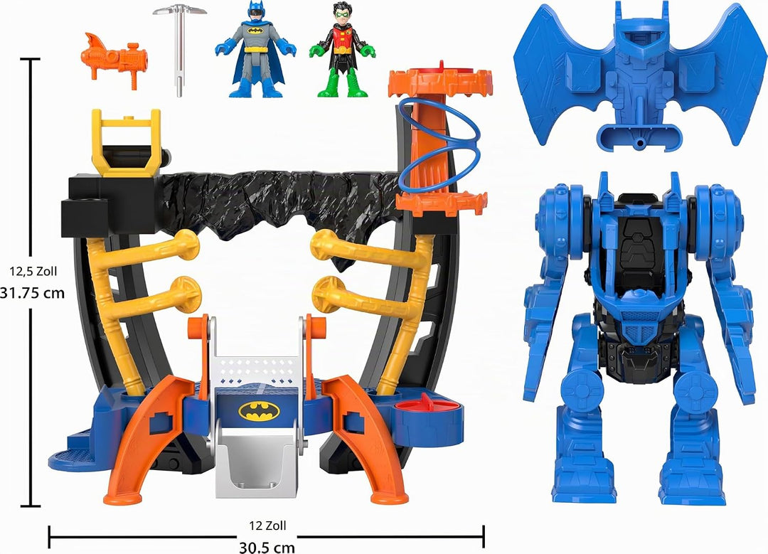 Fisher-Price IMAGINEXT DC Super Friends - Batman Robo-Kommandozentrale Spielset mit abnehmbarem Robo