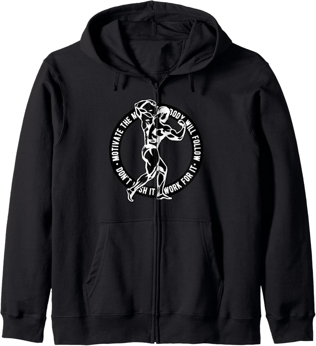 Bodybuilder Old School Vintage 80er Kraftsport Bodybuilding Kapuzenjacke