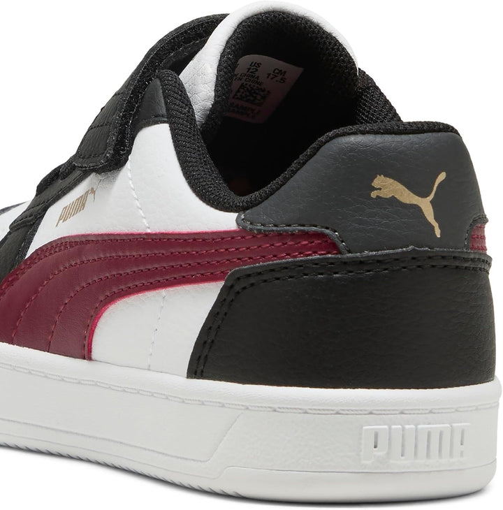 PUMA Unisex Kinder Caven 2.0 Ac+ Ps Sneaker 28 EU Puma Black Team Regal Red Puma White, 28 EU Puma B