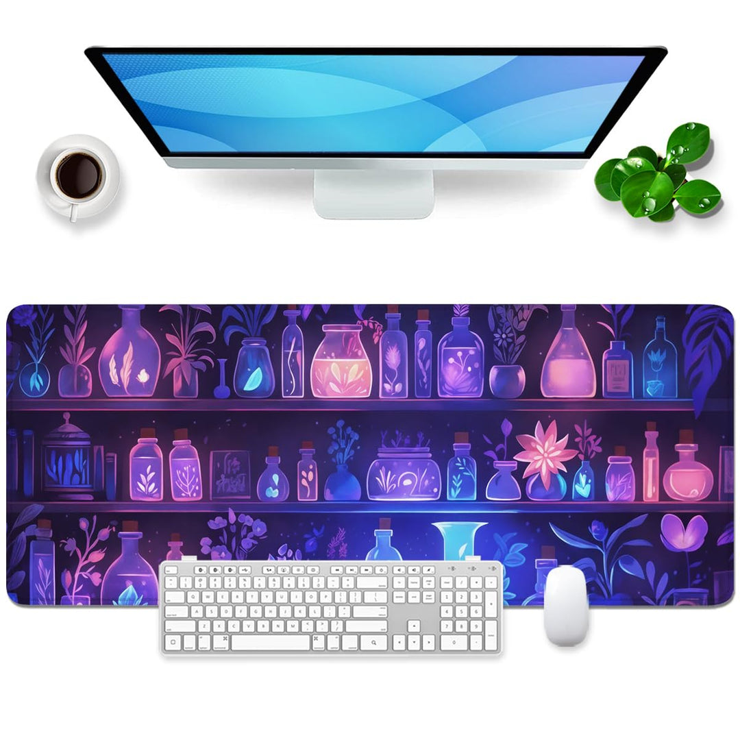 Mauspad Lila Xl Gaming Mousepad Frau Desk Pad Gross Desk Mat Fantasie Bürozubehör Schreibtischunterl