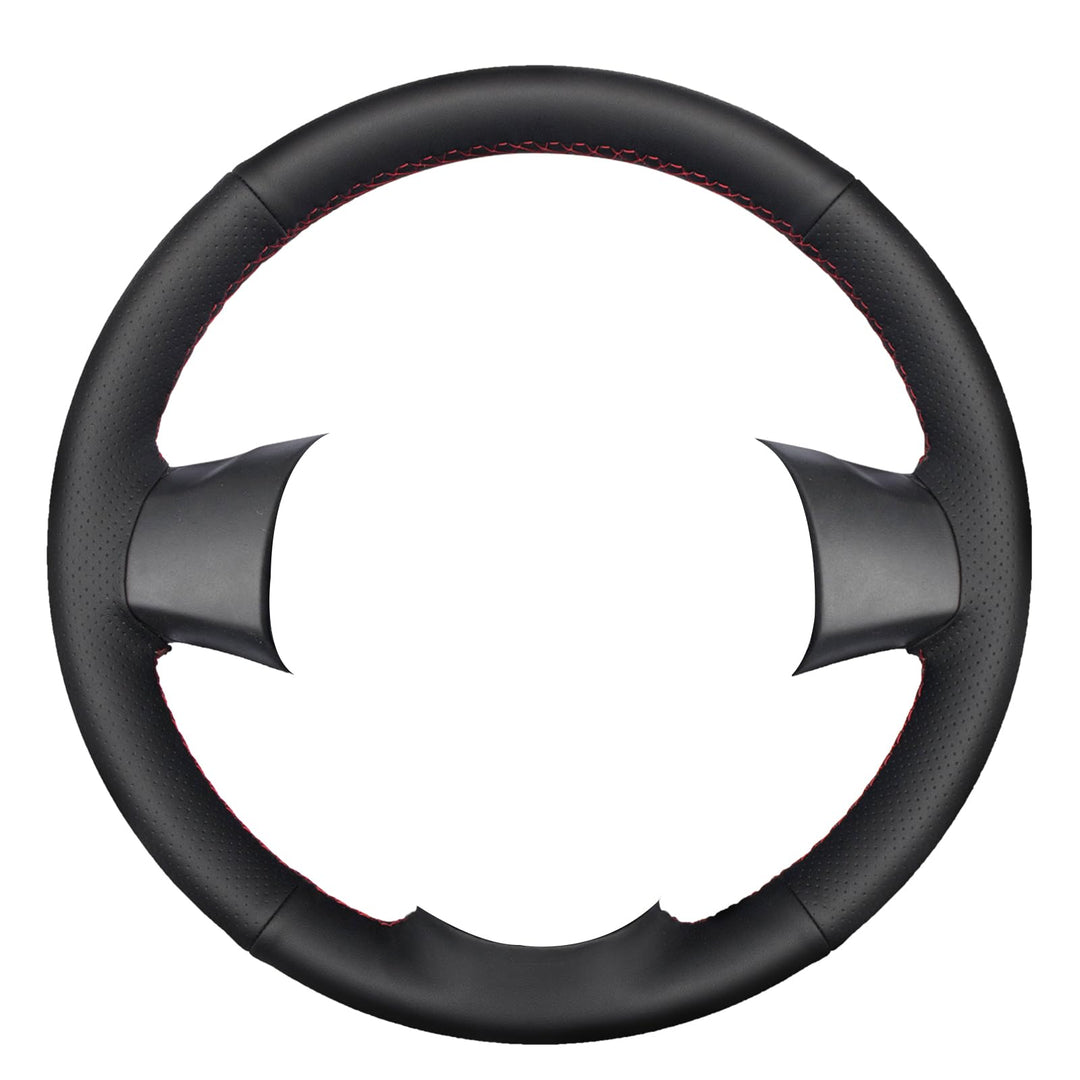 MEWANT Lenkradbezug für OPEL CORSA D / Chevrolet Niva Stil 01: Mikrofaser-Leder + roter Faden the or