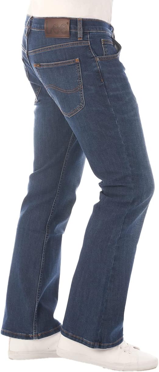 Lee Jeans Herren Stretch Bootcut Denver Jeanshose Hose Denim | Blau 32 33 34 36 38 40 42 44 46 34W /