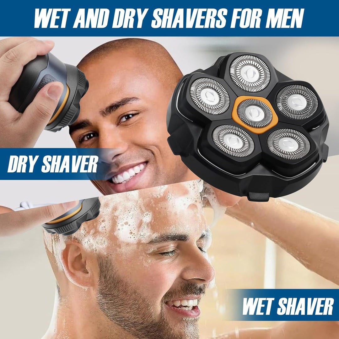 1 Stück 6 Blade Head Shaver Ersatzköpfe kompatibel mit DOAO JoyKoi Solimpia Singphere AEXIRI Head Sh