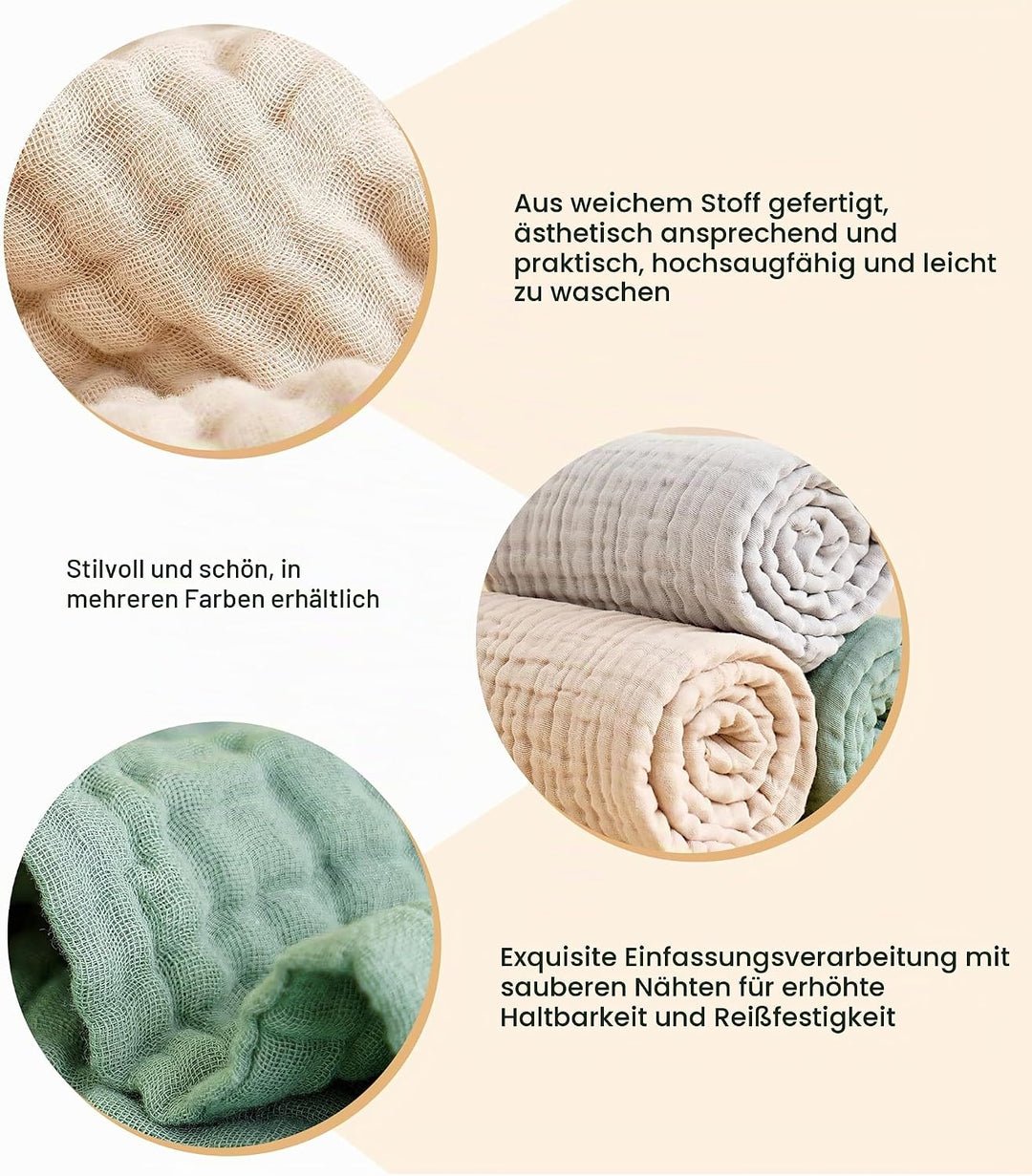 3 Stück Baby Erstausstattung Neugeborene，Handtuch Kapuze（Grösse 90 * 90cm），babyhandtuch mit Kapuze，K