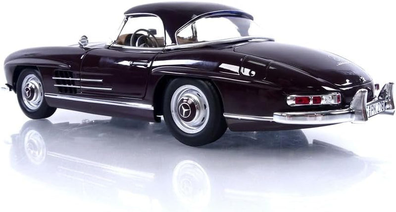 Norev - Mercedes-Benz 300 SL Roadster 1957 Red 1:18 Miniatur, 183891, Rot, 1/18