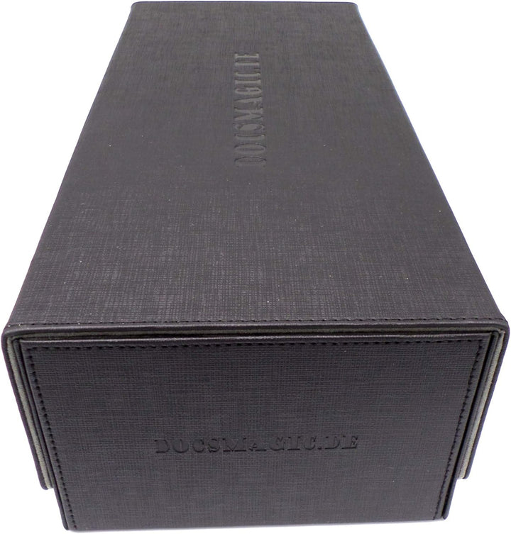 docsmagic.de Premium 2-Row Trading Card Storage Box Black + Trays & Divider - MTG PKM YGO - Sammelka