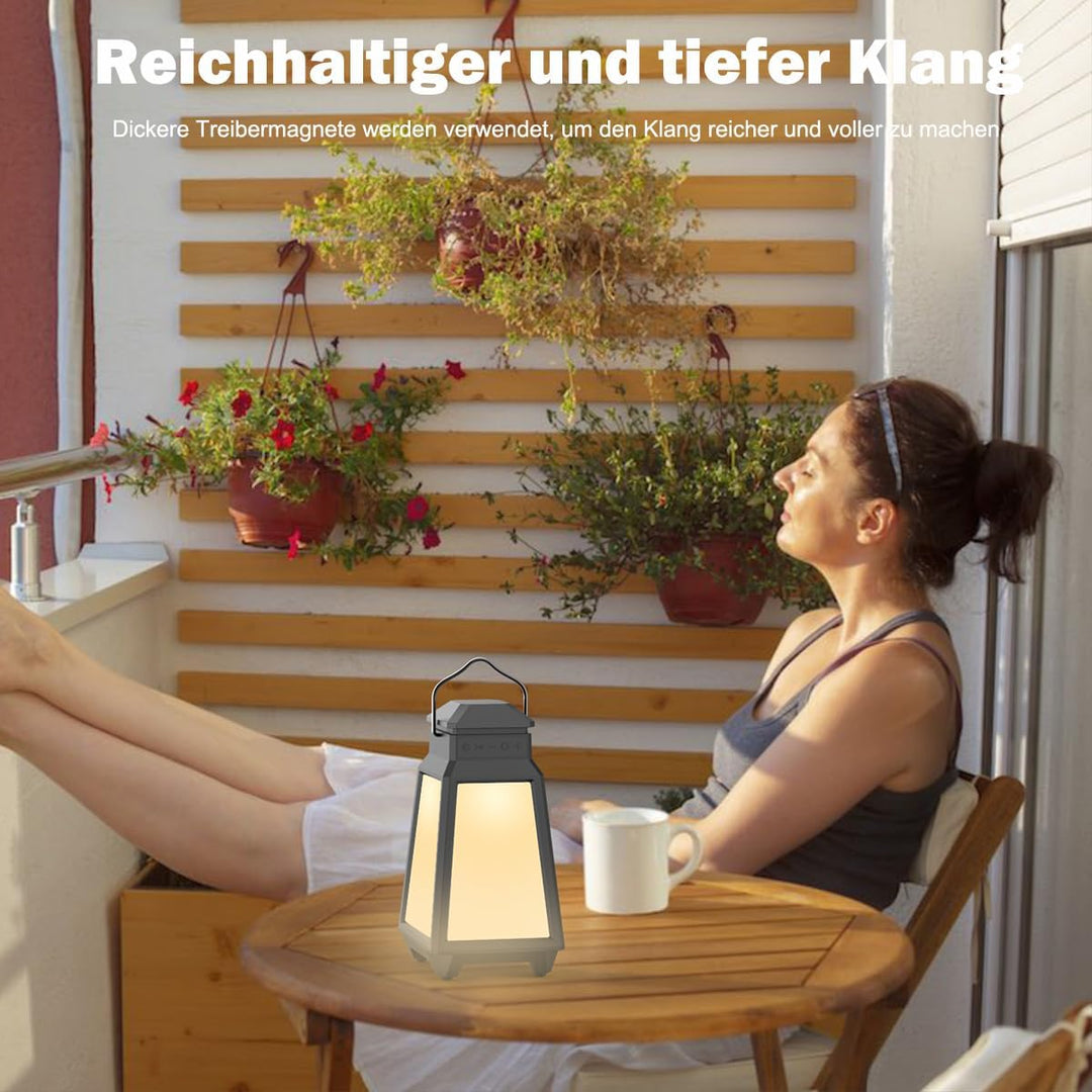 Inwa Outdoor Bluetooth Lautsprecher, Wireless Lautsprecher Sync bis zu 100Lautsprecher, IPX5, Beat-D