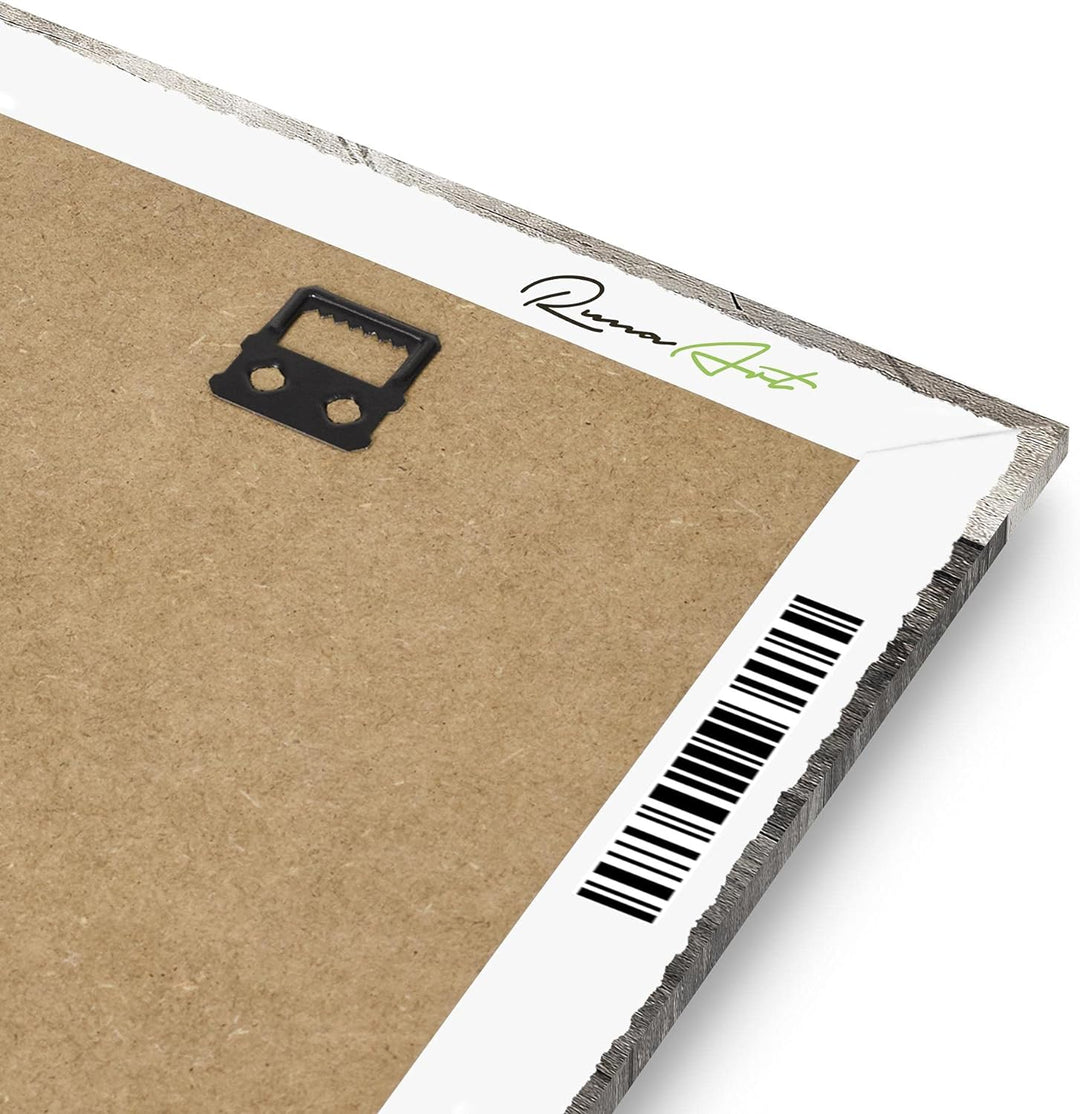 Runa Art Bild Esszimmer Küchenbilder Küche Holz 5 Teilig Vintage Besteck Grau Wandbilder auf Vlies L