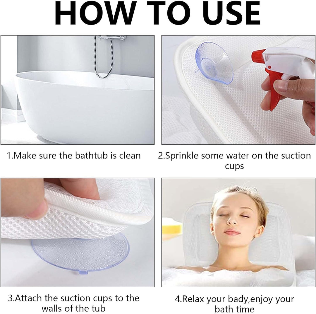 Badewannenkissen, Sprudelmatte Badewanne, Badewannenmatte GanzköRper Mit Kissen, Whirlpool Matte FüR