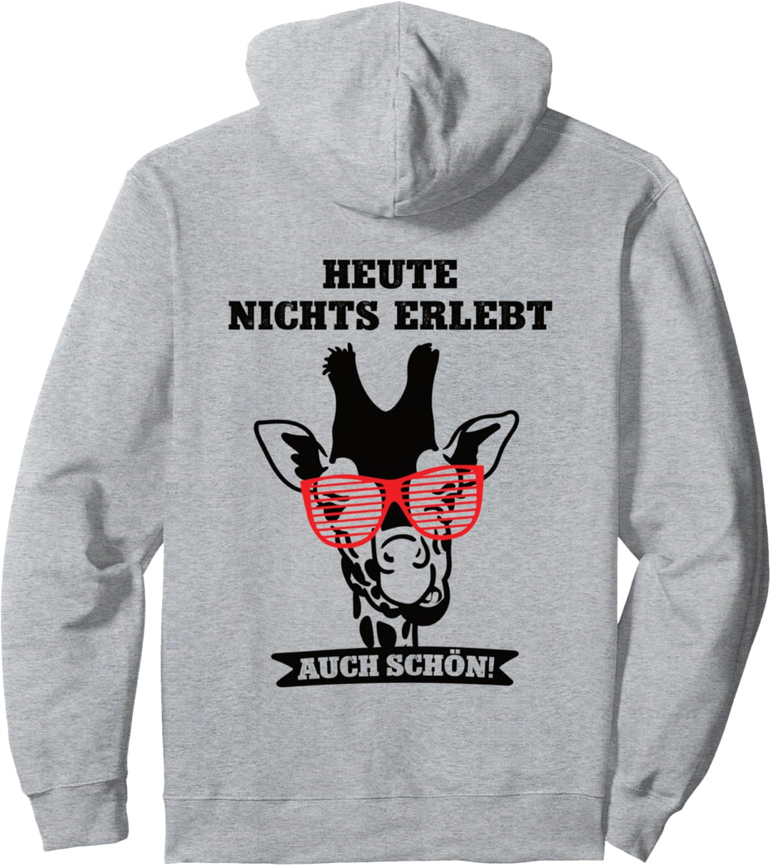 Lustiger Faulenzer Spruch Chillen Entspannung Coole Giraffe Pullover Hoodie