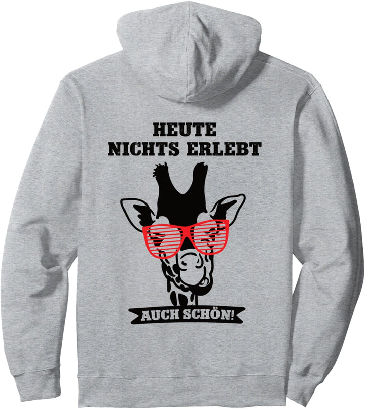 Lustiger Faulenzer Spruch Chillen Entspannung Coole Giraffe Pullover Hoodie