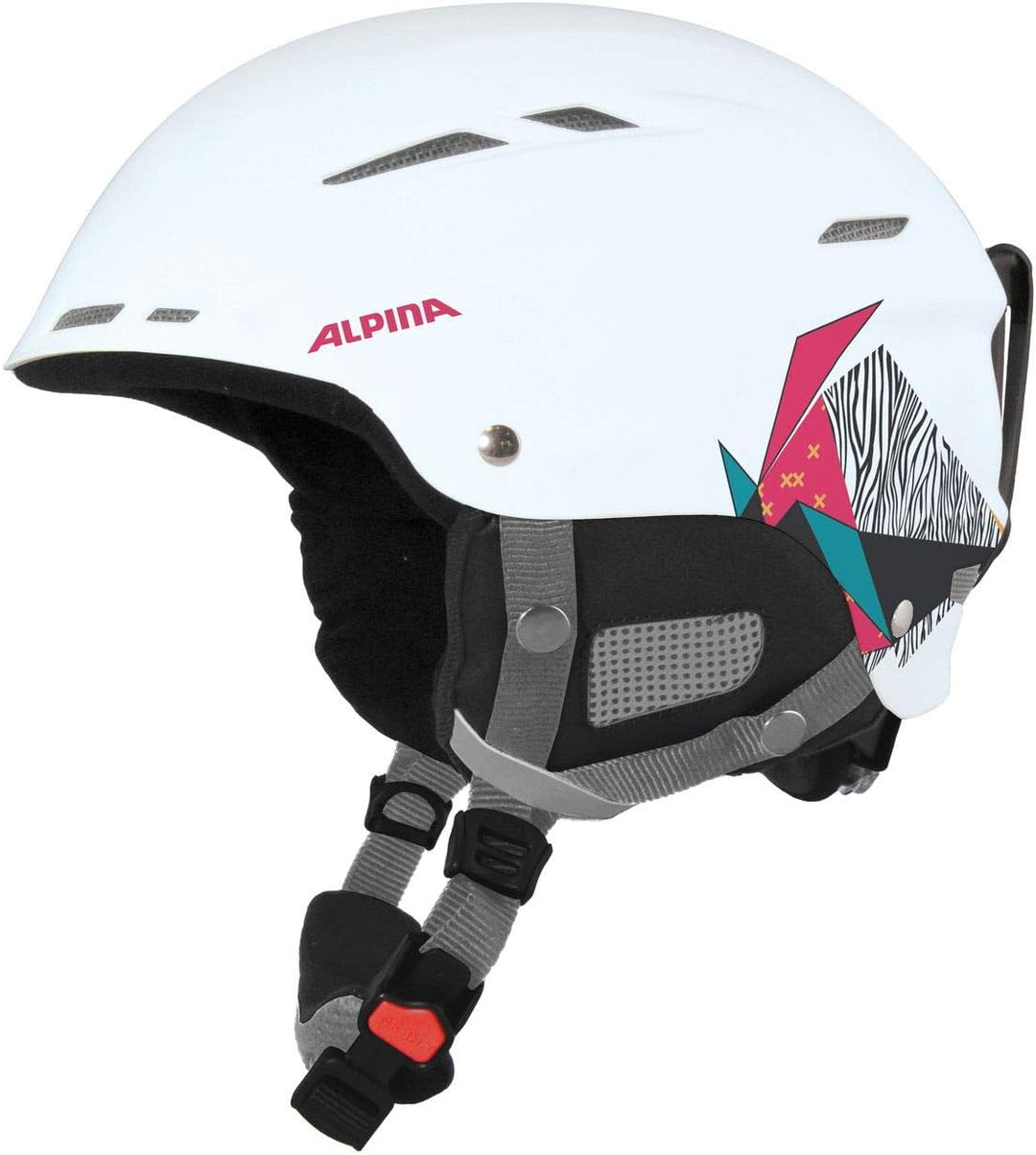 Alpina Unisex – Erwachsene Biom Skihelm 50-54 Weiss, 50-54 Weiss