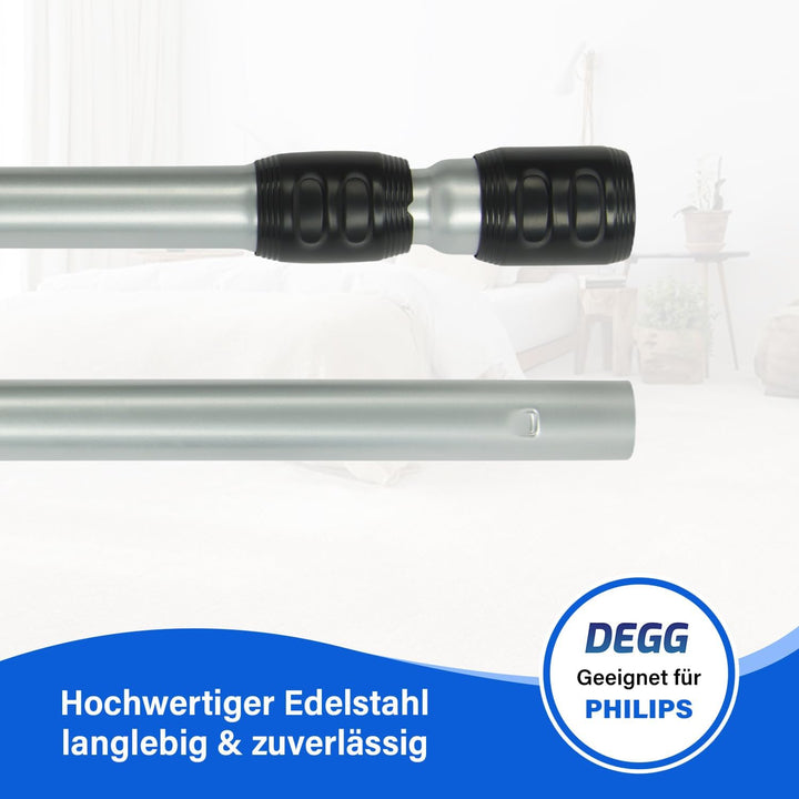 DEGG Staubsaugerrohr - Kompatibel mit Philips PowerPro Expert Serie, Performer Expert und Marathon T
