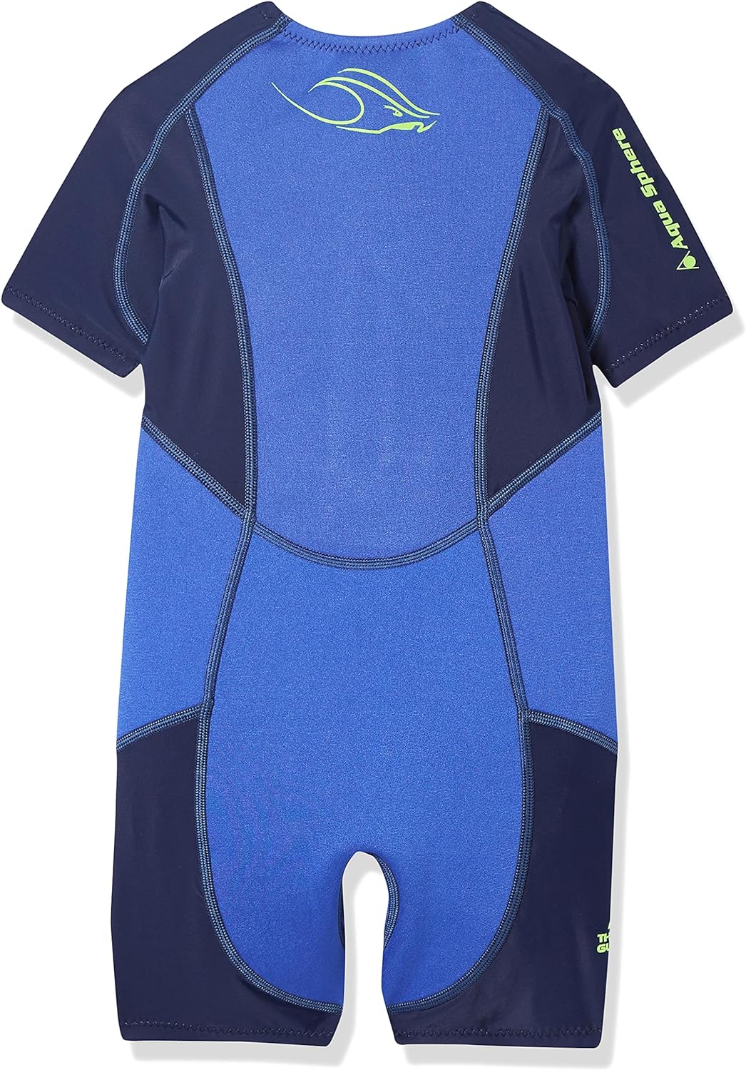 Aqua Sphere Unisex Jugend Stingray Hp Short Sleeve Wetsuit, Blau/Navy, 116 (Herstellergrösse: 6 Jahr