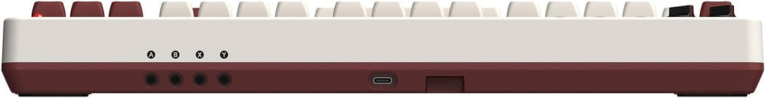 8Bitdo Retro Mechanical Keyboard, Bluetooth/2.4G/USB-C Hot Swappable Gaming Keyboard with 87 Keys, D