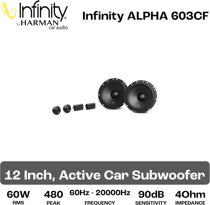 Infinity Alpha 603CF 3-Wege Koaxial Lautsprecher Auto 16,5cm, 6,5 Zoll, von Harman Kardon Car HiFi m