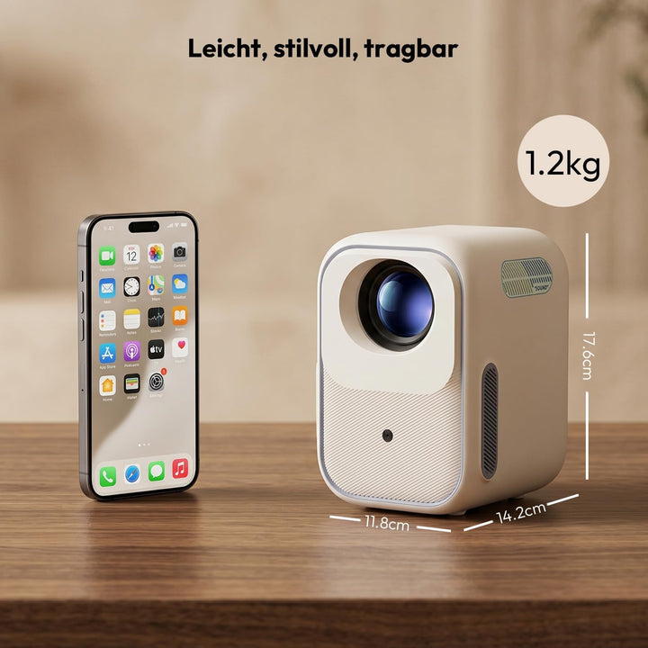 Formovie Xming Episode Two Beamer mit Google TV, Mini Projektor 1080P Full HD, 4K unterstützt, WLAN