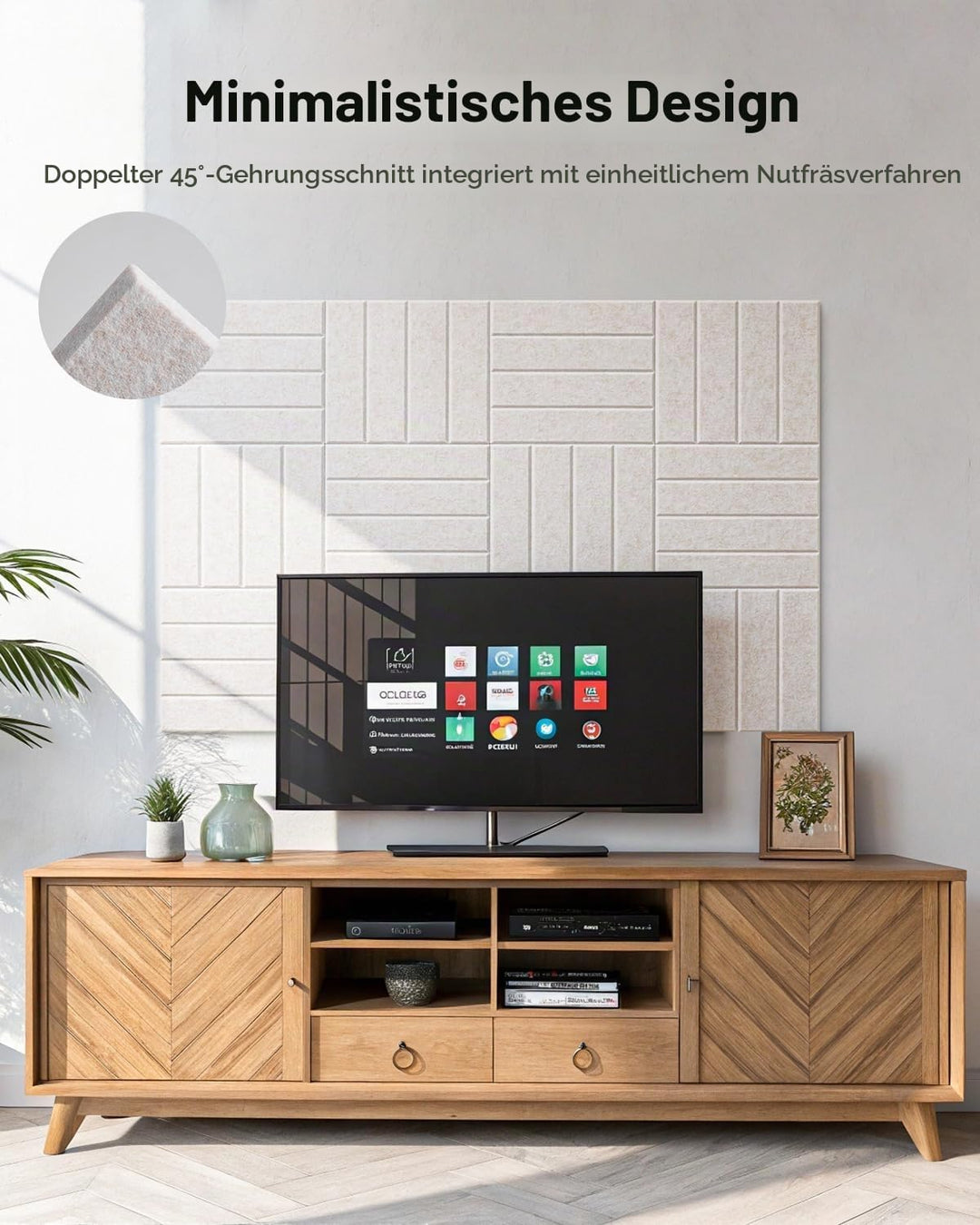 Soundsbay 18 Stück Akustikpaneele Selbstklebend, Akustikplatten aus Polyester zur Schalldämmung, 30×