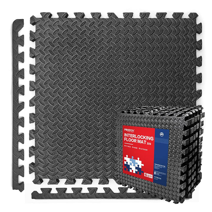 PROIRON Extra Dicke 2cm Bodenschutzmatte Fitness, 60x60cm Schutzmatten Puzzlematte, 6 Puzzle Bodenma