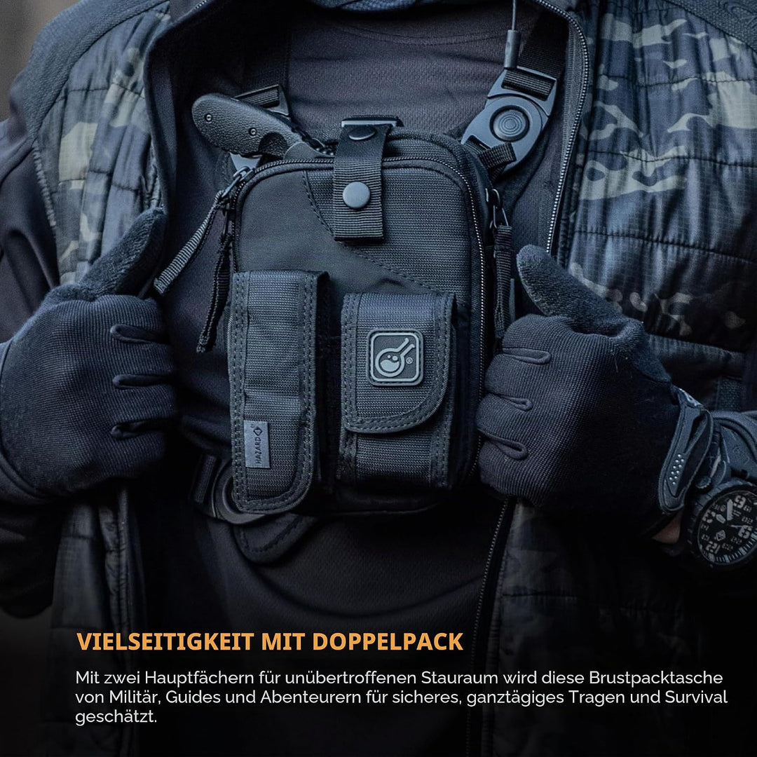 CivilianLab Covert Rg Anatomisches Schultergurtzeug Schwarz