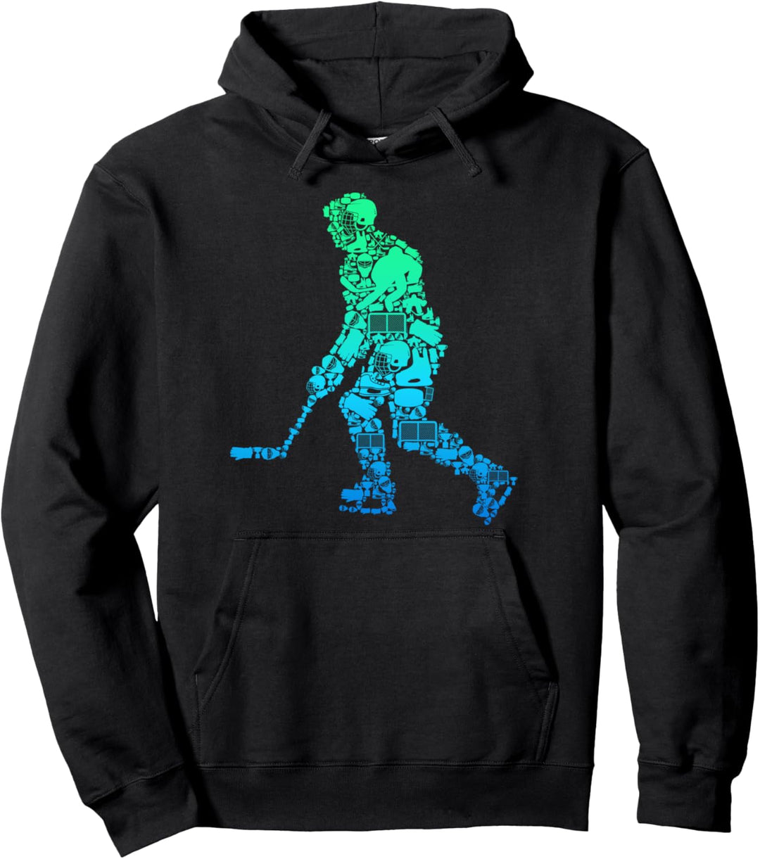 Eishockey Eishockeyspieler Kinder Jungen Männer Pullover Hoodie