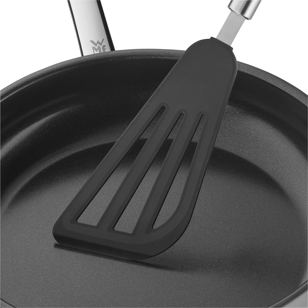 WMF Profi Plus Pfannenwender Silikon 32 cm, Cromargan Edelstahl teilmattiert & Profi Plus Pfannenwen