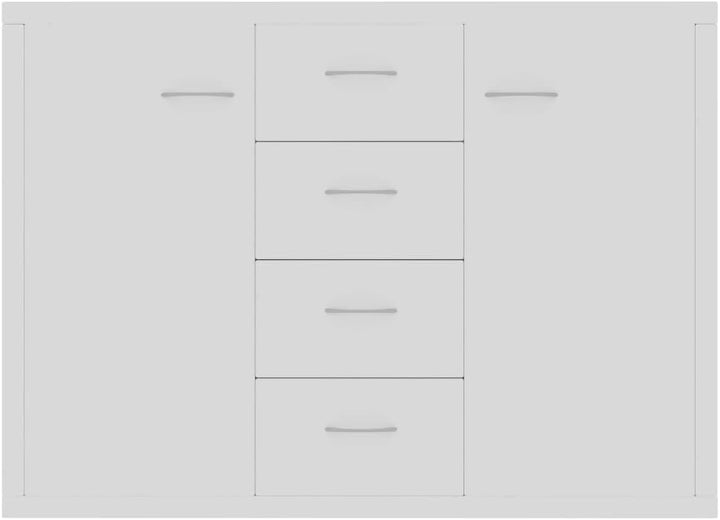 vidaXL Sideboard, Kommode mit viel Stauraum, Schrank mit 4 Schubladen 2 Türen, Mehrzweckschrank Anri