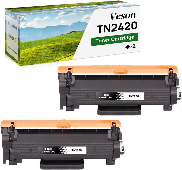 Veson TN-2420 Tonerkartuschen Kompatibel mit Brother TN2410 TN2420 für MFC L2710DW L2710DN L2730DW L