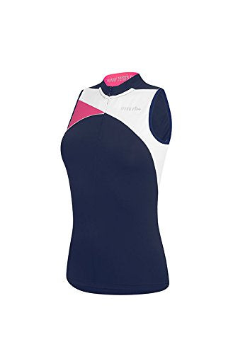 R/H ECD0311 812XL, Trinity Fahrradtrikot für Damen, Blau/Weiss/Rouge Rot, XL