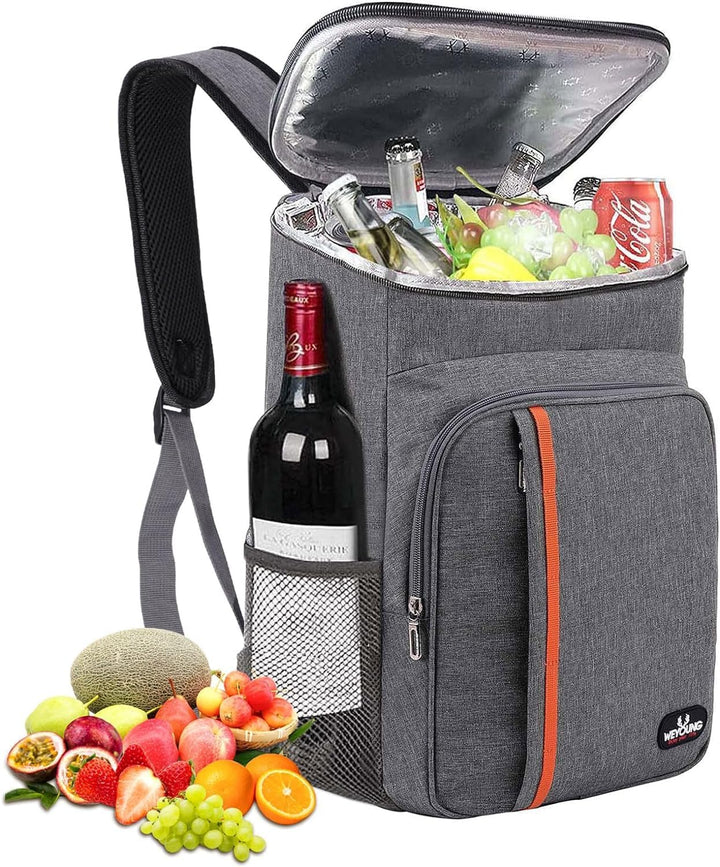 HEQUN 23L Kühlrucksack Thermo Rucksack Picknickrucksack Kühltasche Gross Isoliert Cooler Bag Perfekt