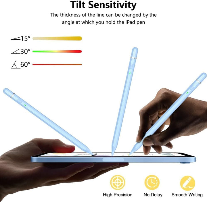 Pencil 1. Generation für iPad (2018-2025): mit USB-C Schnellladeleistung & Neigungssensitivität Stif