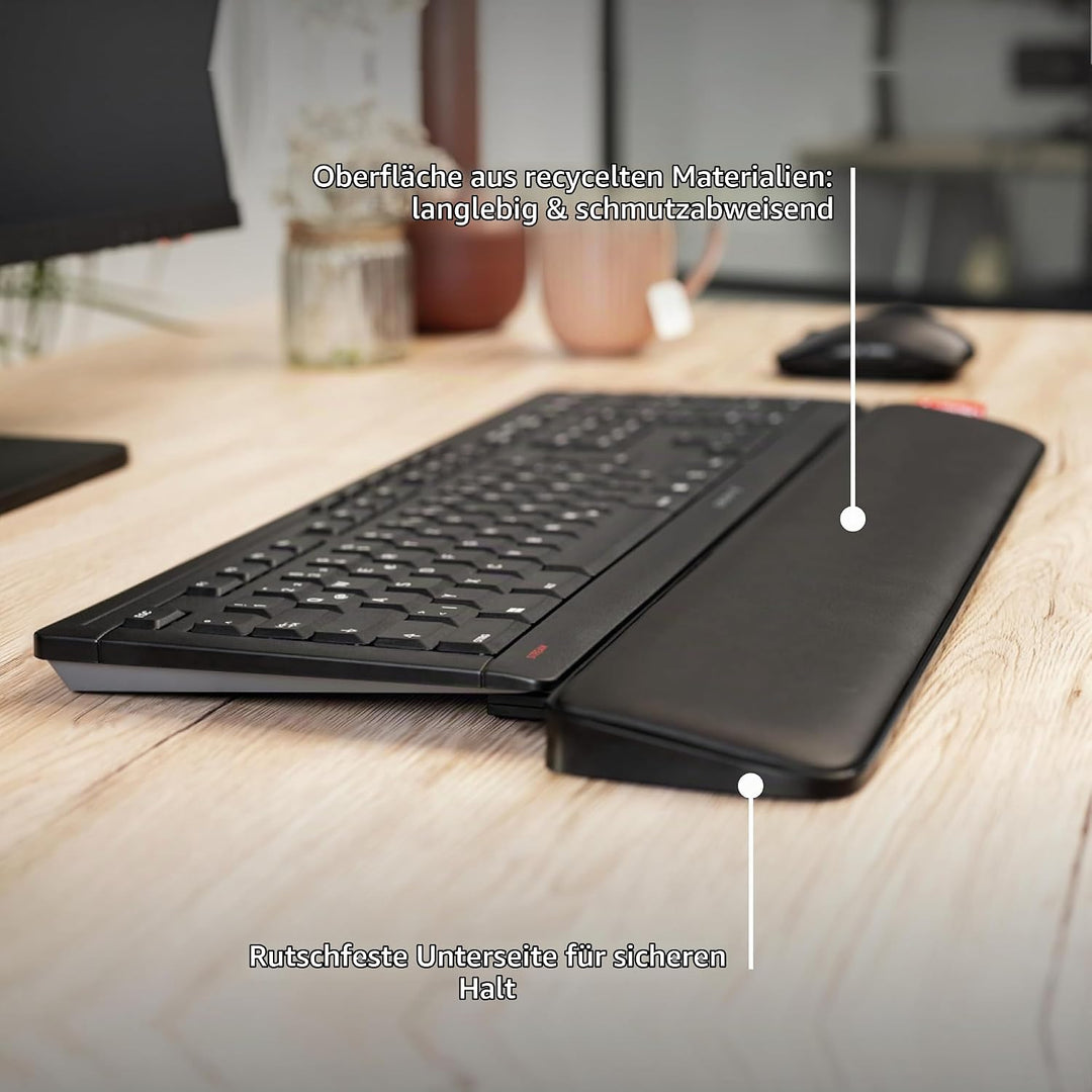 CHERRY PALMREST ERGO, ergonomische Handballenauflage, kompatibel mit jeder Tastatur, ausziehbare Füs