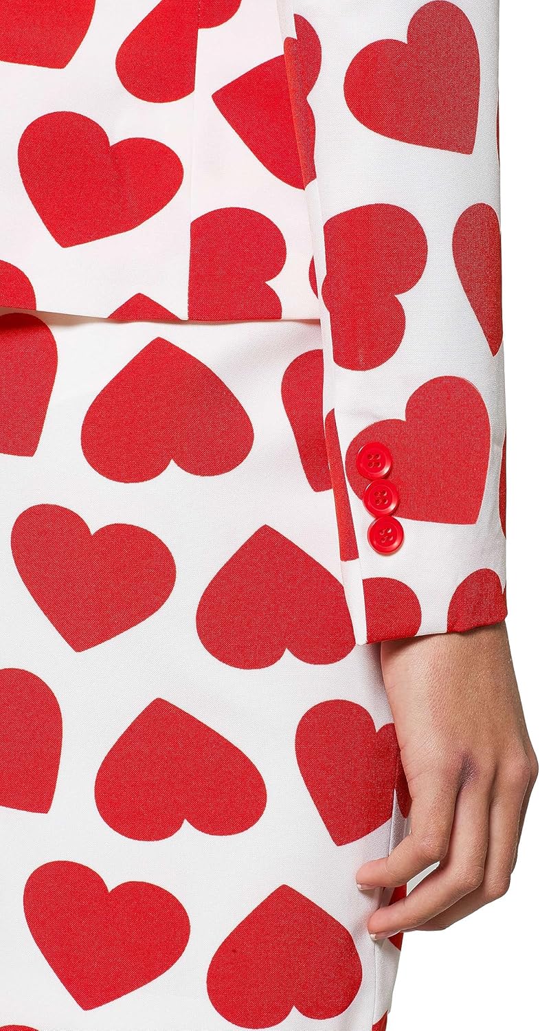 OppoSuits - Verrückter Anzug mit lustigen Prints für Damen - Komplettes Set: Jacke und Rock 32-34 Qu