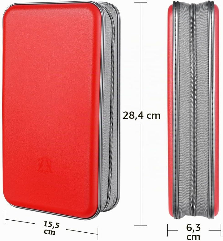 DVD-Tasche,96 Kapazität CD-Hülle Halter Lagerung Veranstalter Hartplastik Schutz Disc-Geldbörse für