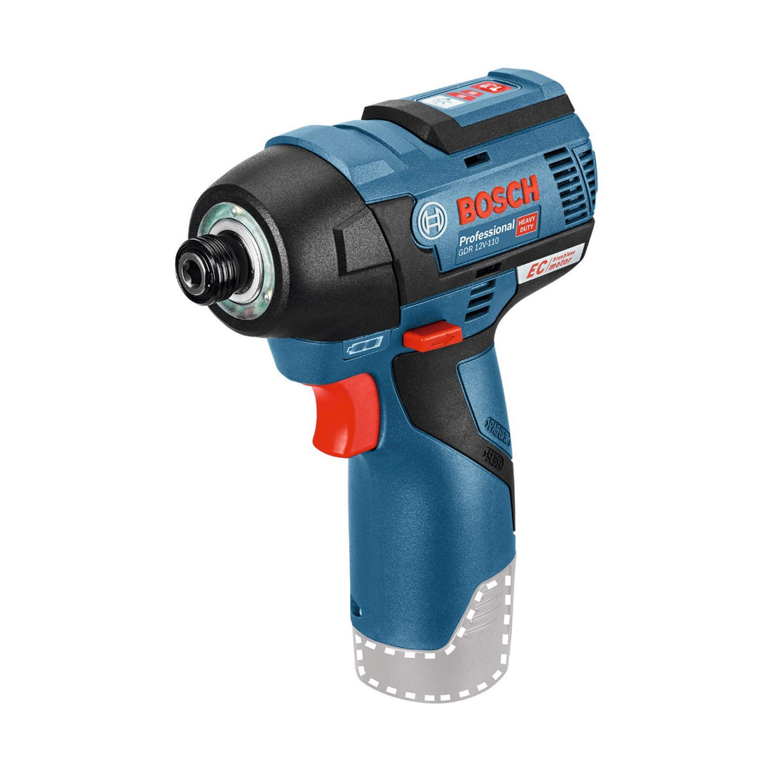 Bosch Professional 12V System Akku Drehschlagschrauber GDR 12V-110 (ohne Akkus und Ladegerät, im Kar