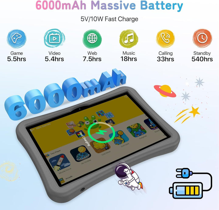 UMIDIGI G5 Kinder Tablet 10.1 Zoll, 128GB ROM Tablet für Kinder Android, G5 Tab Kids Tablets,8(4+4)