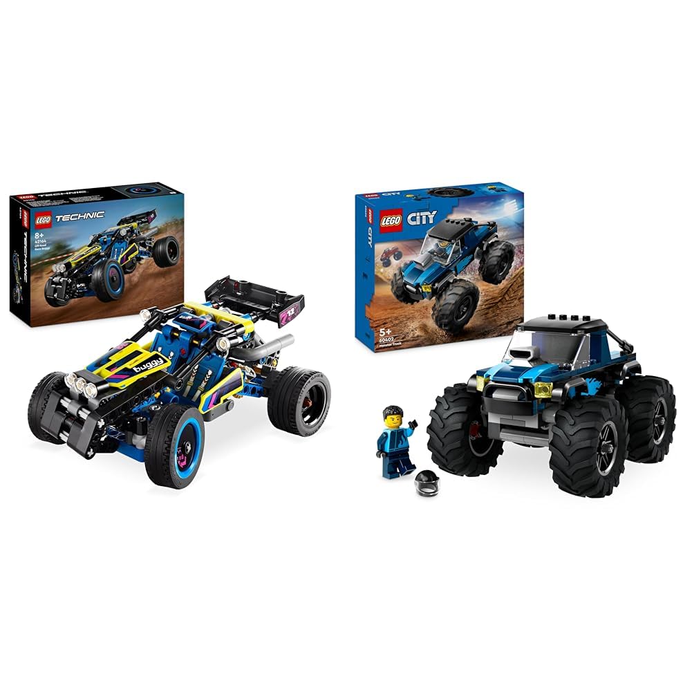 LEGO Technic Offroad Rennbuggy & City Blauer Monstertruck Bundle mit City Blauer Monstertruck, Bundl