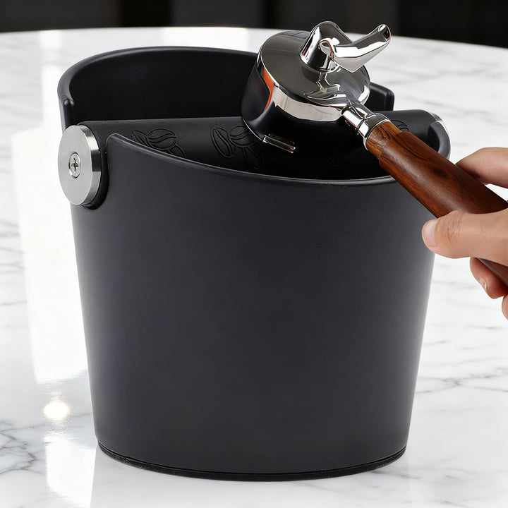 Abklopfbehälter für Siebträger Espresso-Abschlagbox Knock Box Kaffeesatz Abschlagbehälter mit Heraus