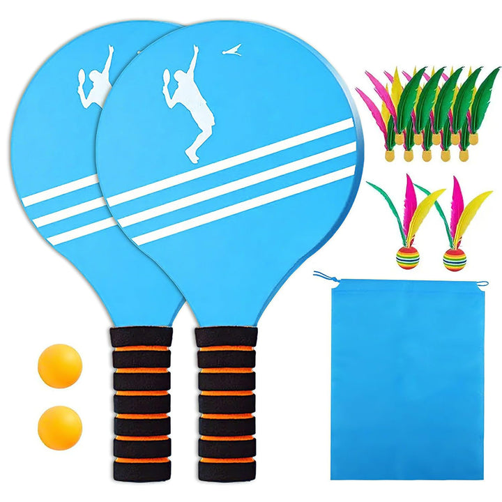 Strand schläger Set, Beachball Spiel Set, Beachball Set aus Holz, Beach schläger S-et, Beachball s-e