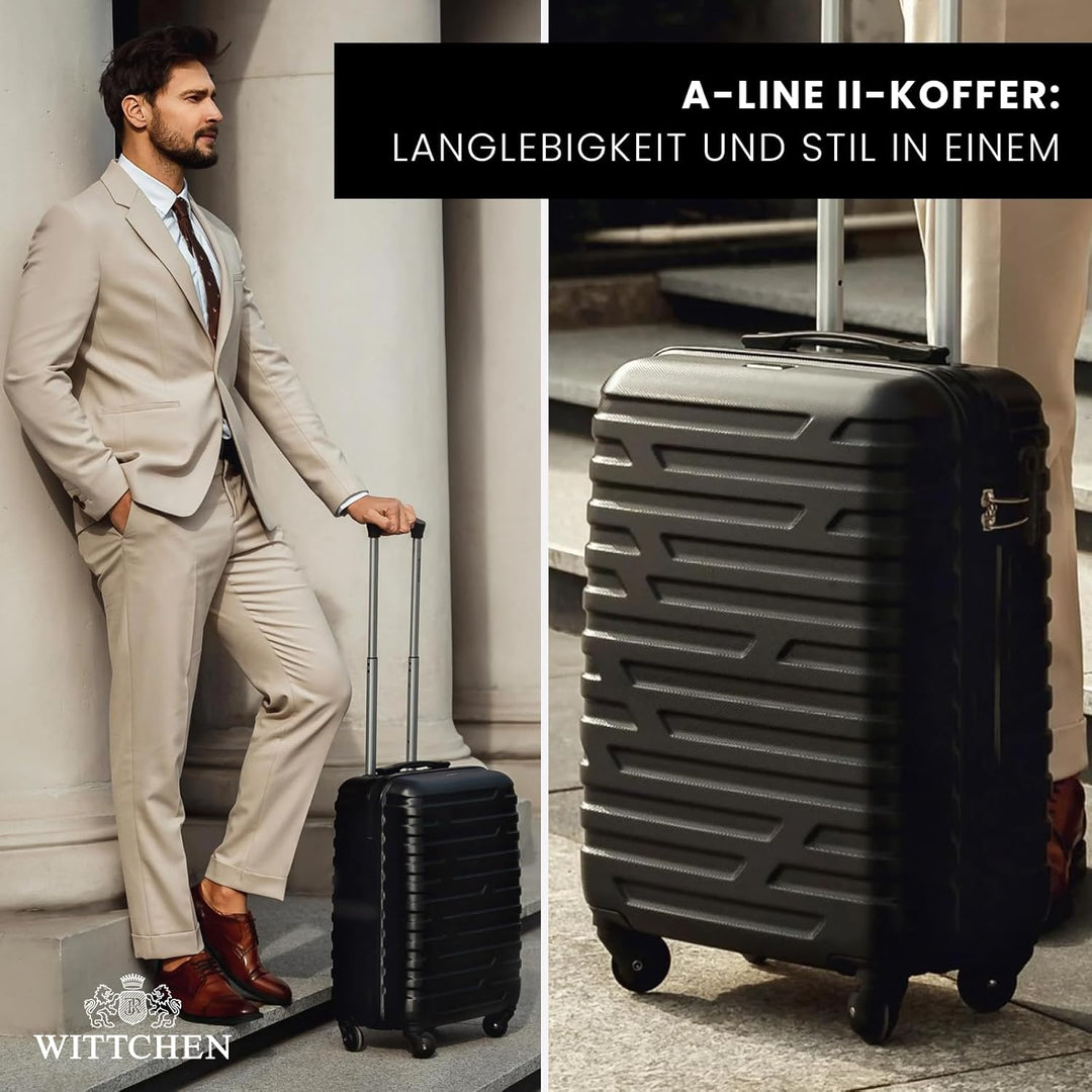 WITTCHEN A-line II Kabinengepäck Kabinenkoffer Handgepäck Rollkoffer Reisekoffer Bordkoffer Hartscha