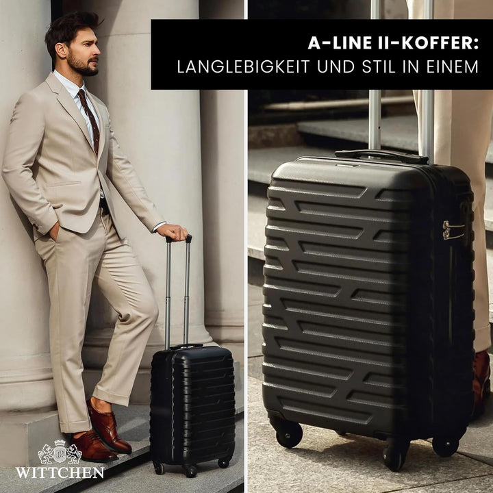 WITTCHEN A-line II Kabinengepäck Kabinenkoffer Handgepäck Rollkoffer Reisekoffer Bordkoffer Hartscha