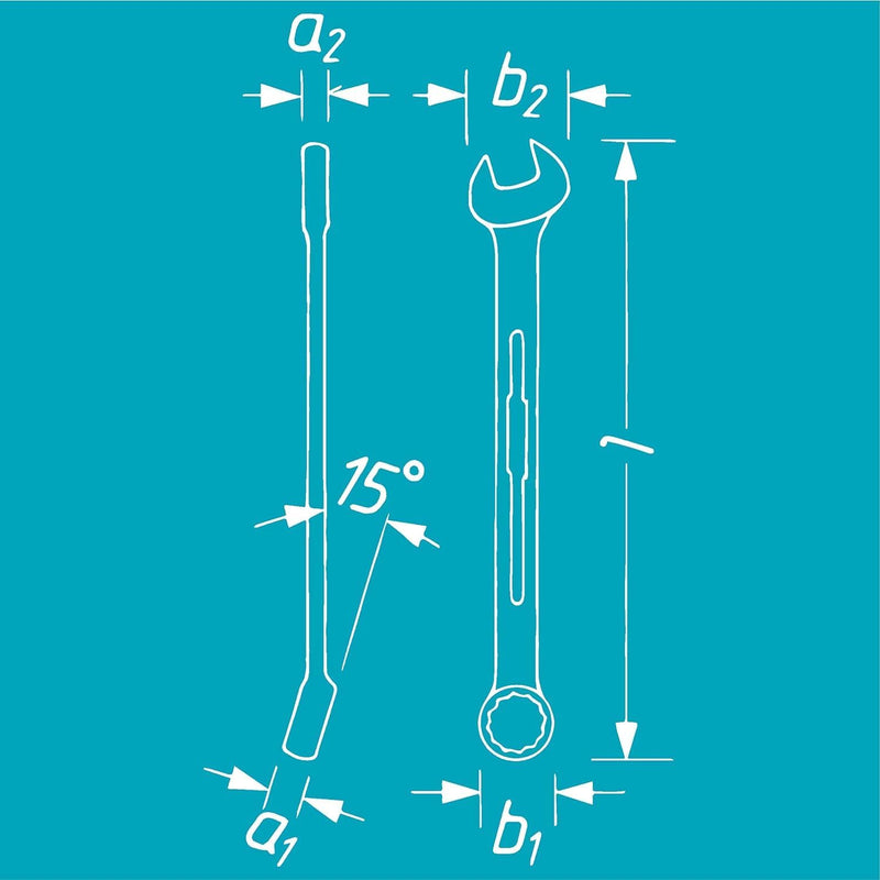 Hazet Ringmaulschlüssel DIN3113A 32mm 32 mm(Schlüsselweite), 32 mm(Schlüsselweite)