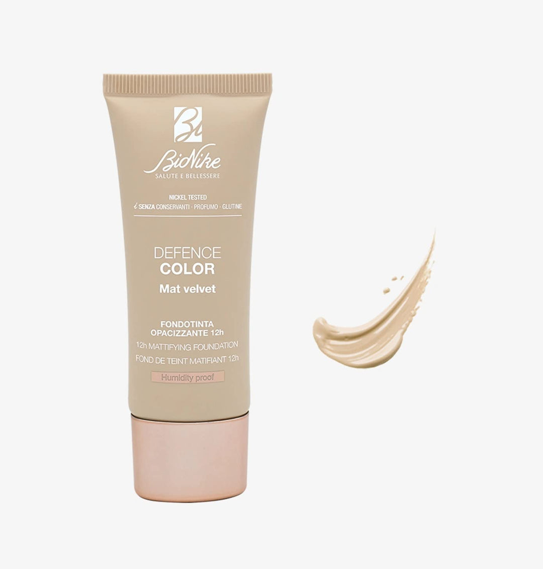 Bionike Defence Color Foundation Mat Velvet Mattierend 12h Matt-Effekt SPF 15 für Mischhaut und fett