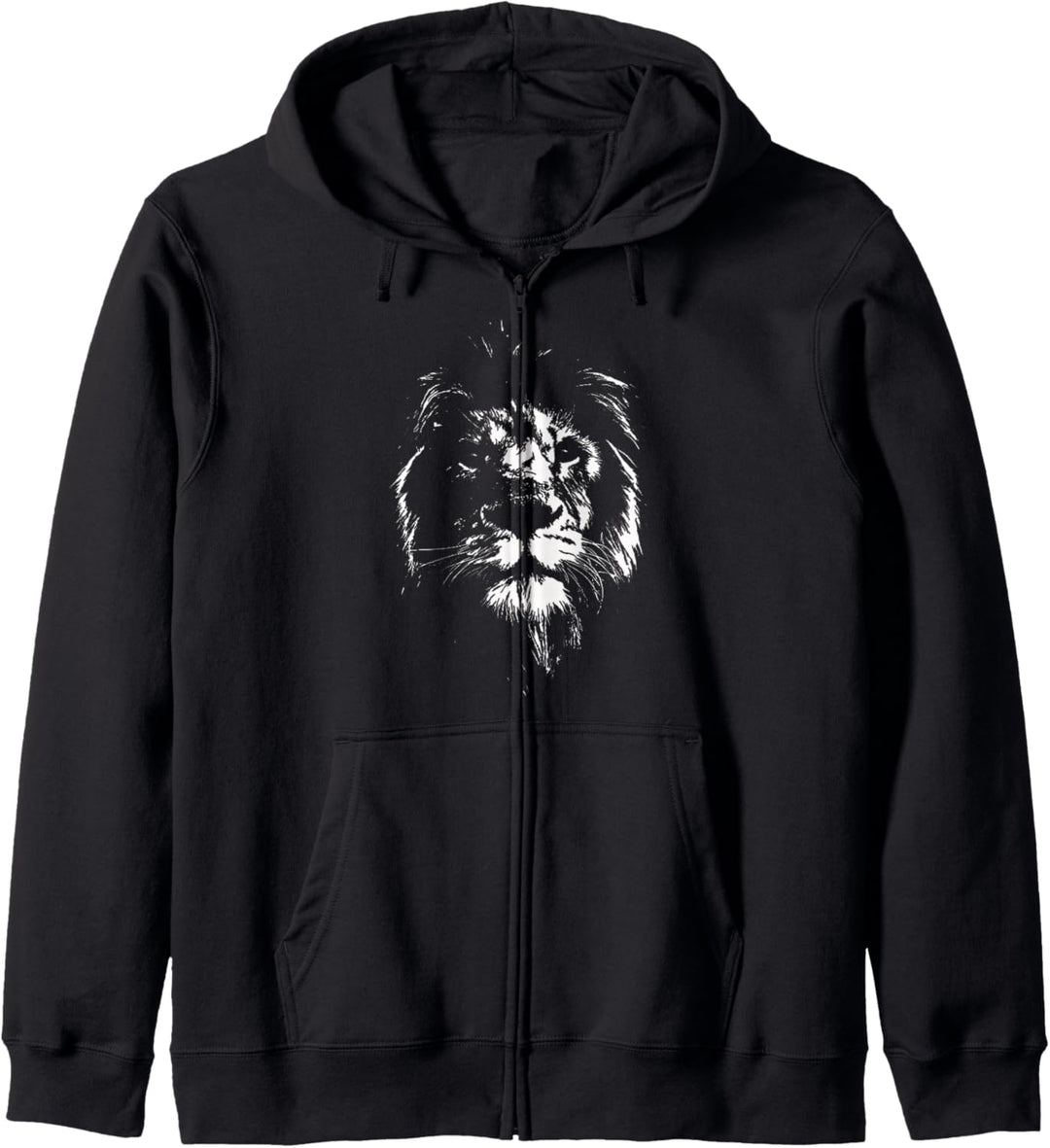 Löwe Afrika Löwen Shirt Tiere Löwenkopf Löwenmähne Geschenk Kapuzenjacke