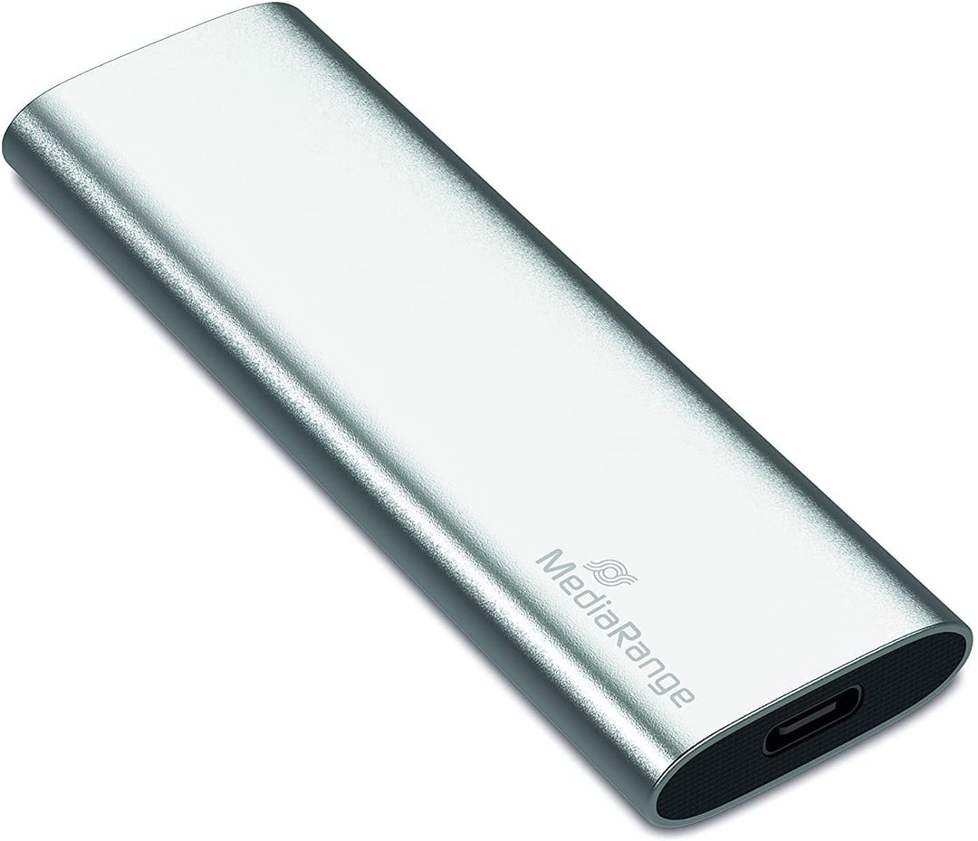 MediaRange Externes SSD Laufwerk 480 GB - USB Type-C Solid State Laufwerk mit 3.2 Gen 2 Flash Techno