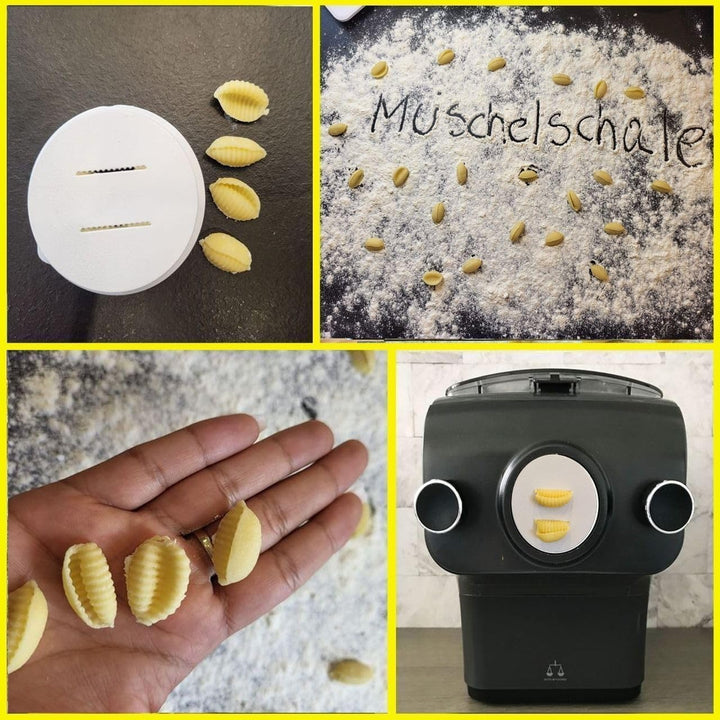 MY PASTA - Beds Shell/Muschelschale - Zubehör für Nudelmaschinen Nudelscheibe kompatibel mit Philips