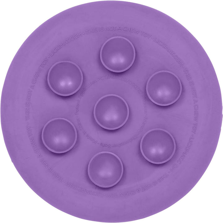 LickiMat UFO Purple – Perfekter Bad- und Dusch-Ditractor. LickiMat aus Naturkautschuk mit Schnullern